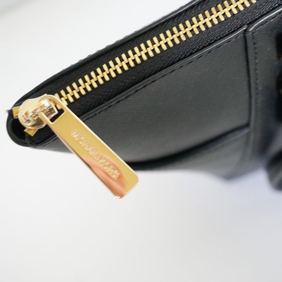 Michael Kors Charlotte L TZ Leather Tote Bag Black - Picture 12 of 13